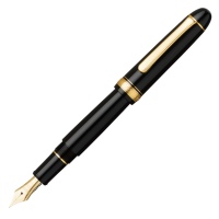 Platinum 3776 Century Black Gold Trim Fountain Pen