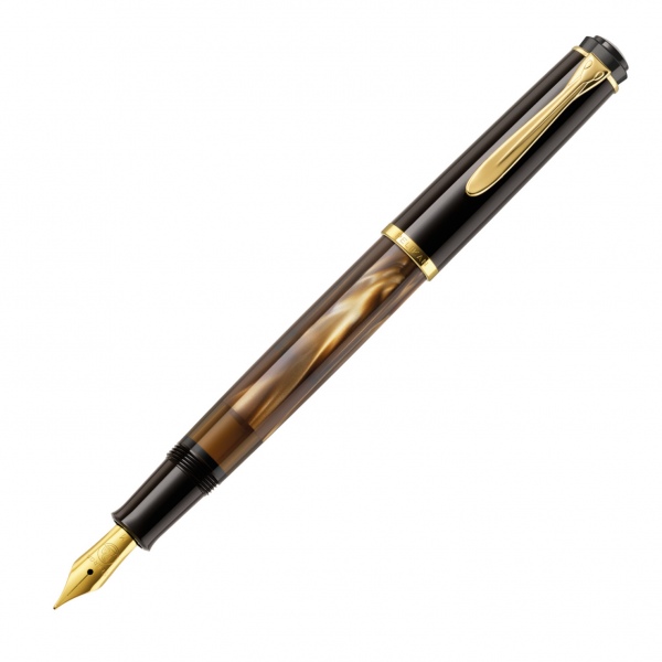 Pelikan M200 fountain pen brown marbled