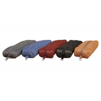 Clairefontaine oval leather pencil case
