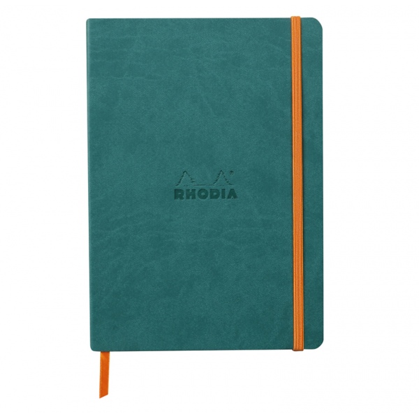 Rhodiarama Soft Cover A5 - Dot grid Peacock