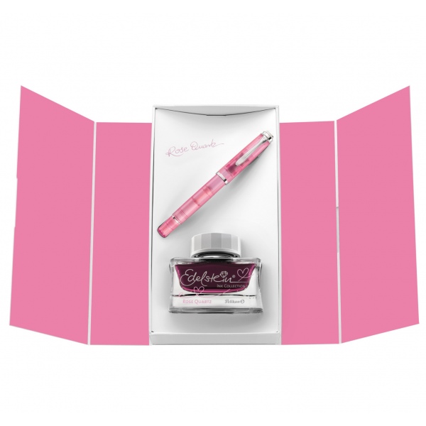 Pelikan Classic M205 Fountain Rose Quartz Special Edition gift set