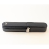 Visconti Black Leather Single Pen case