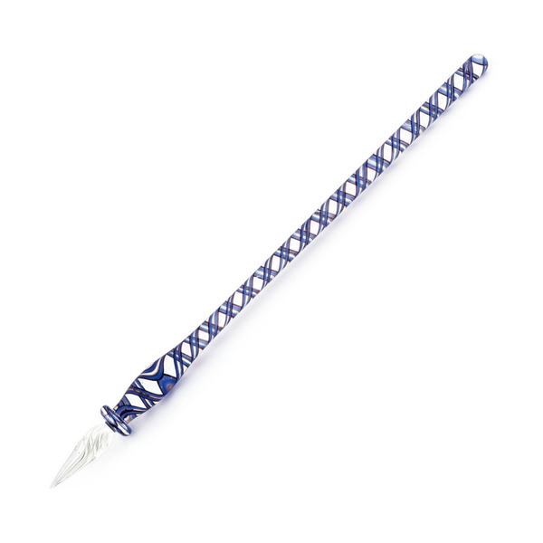 Rohrer & Klingner glass pen Gold/Blue