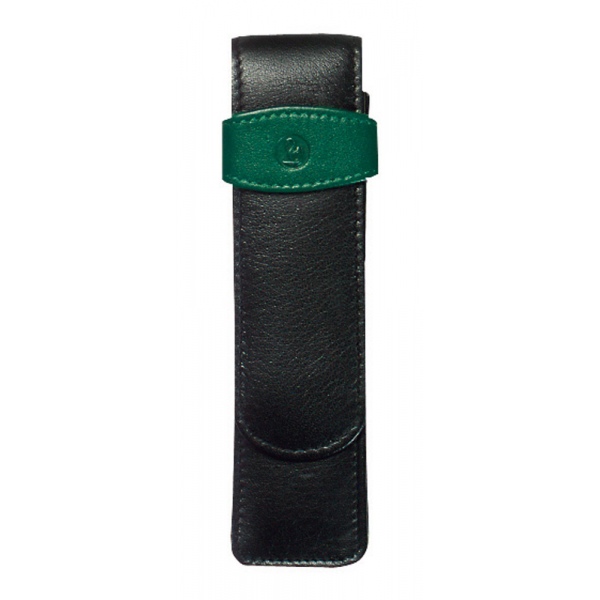 Pelikan case for 2 pens black/green