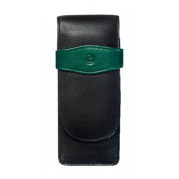 Pelikan case for 3 pens black/green