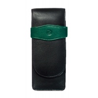 Pelikan case for 3 pens black/green