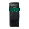 Pelikan case (3-pen) black/green