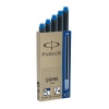 Parker long Cartridges Blue