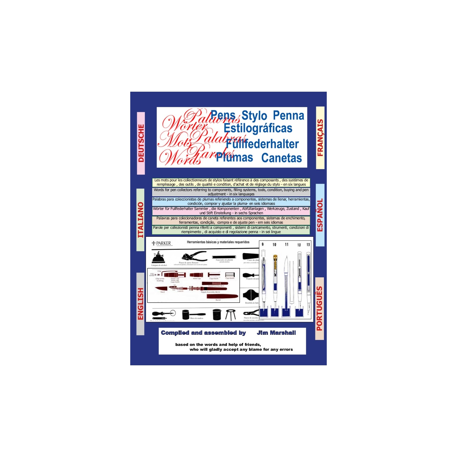 Glossary of pen terms in 6 languages The Writing Desk