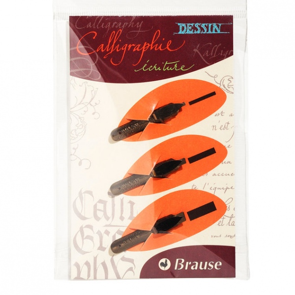 Brause set of 3 calligraphy nibs