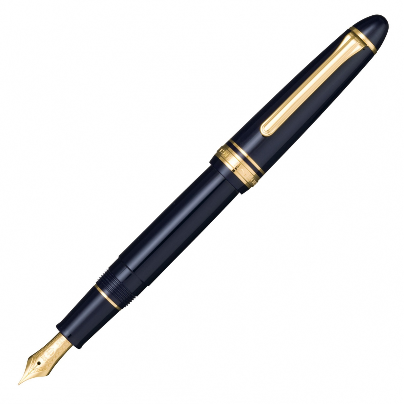 Sailor 1911 Standard Dark Blue Gold Trim Fountain Pen The