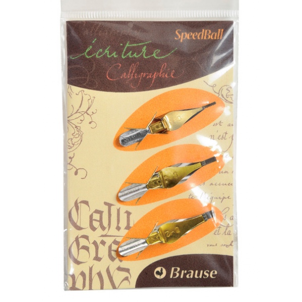 Brause set of 3 nibs - Speedball nibs