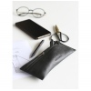 Rhodia ePure leather pen pouch black