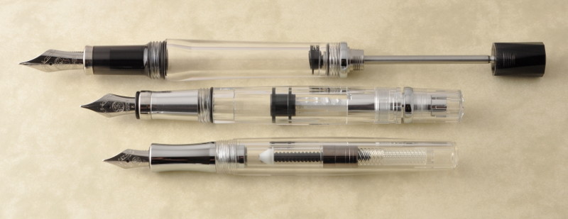 Fountain pen filling mechanisms