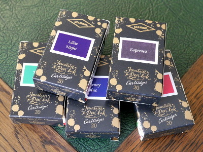 Diamine 150th Anniversary ink cartridges