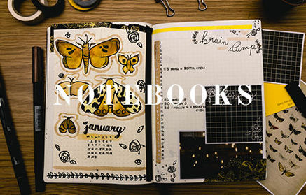 notebooks and paper